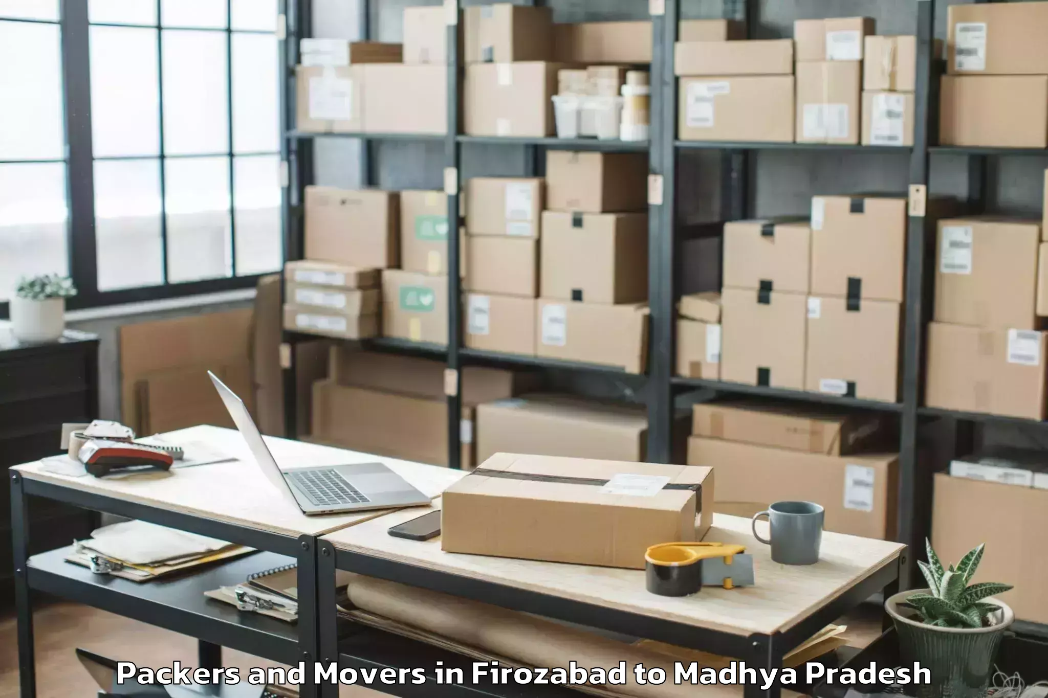 Affordable Firozabad to Suwasra Packers And Movers